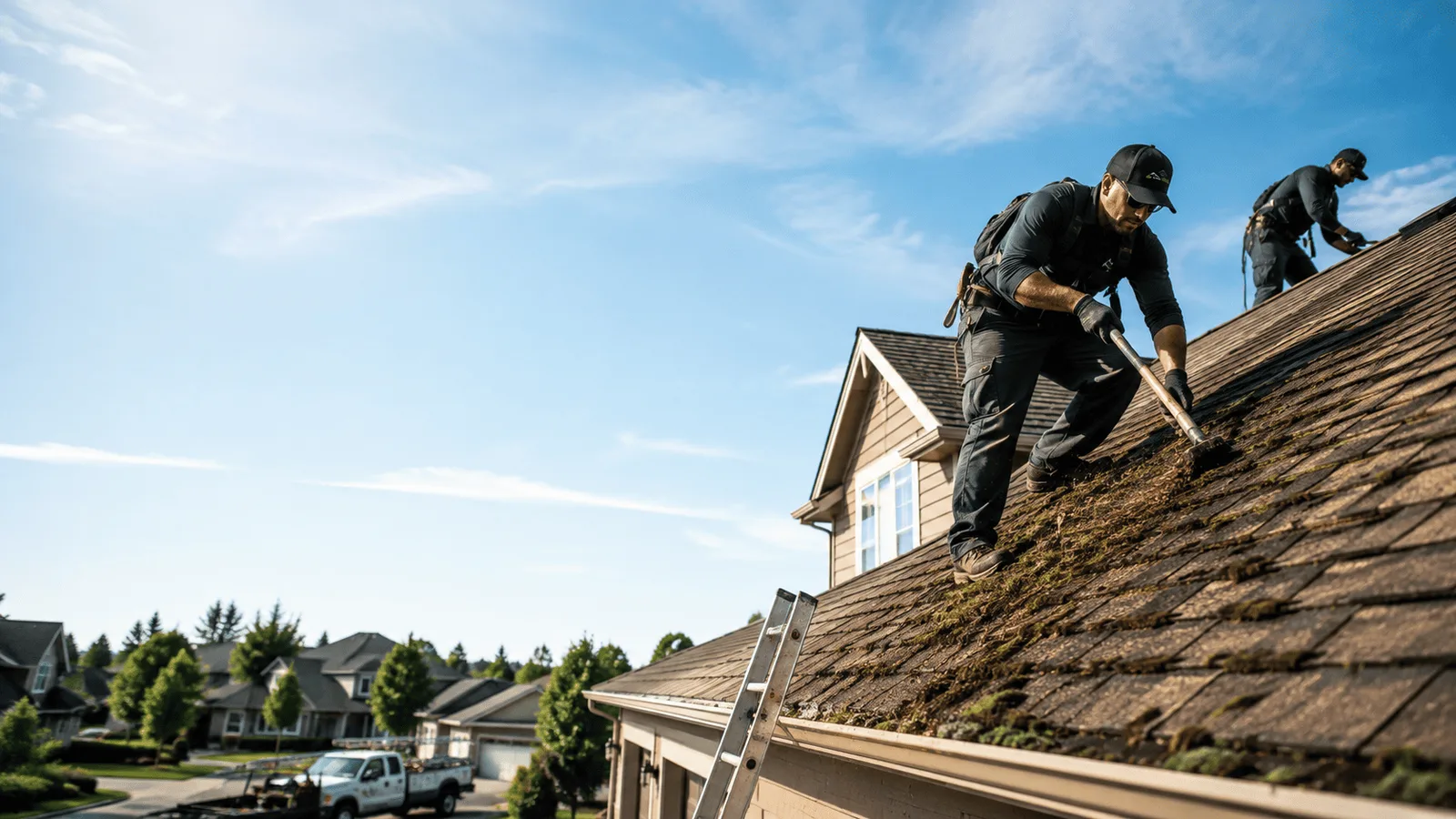 Roof Moss Removal in Marshall, WI near me
